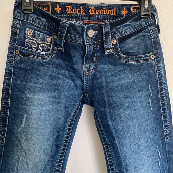 Rock Revival size 23 jeans new condition only wear once. Bought from Buckle $159 - Picture 2 of 9